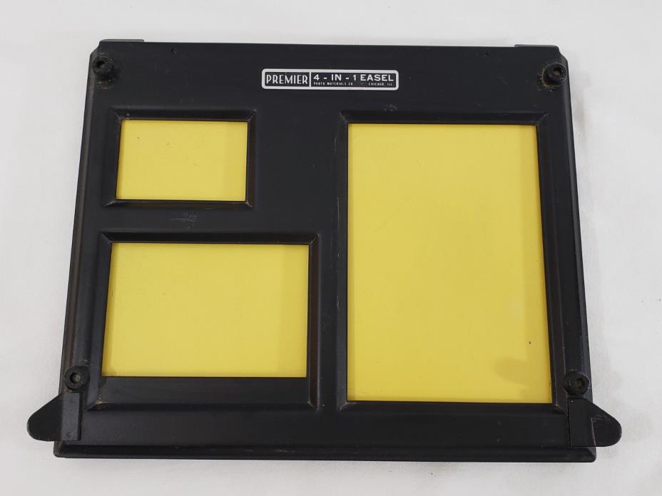 Premier 4-In-1 Easel Photography Developing Paper Holder Various Sizes Metal
