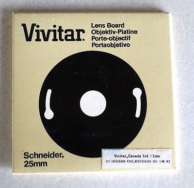 Vivitar 25mm Lens Board - for Vivitar Enlarger - NEW