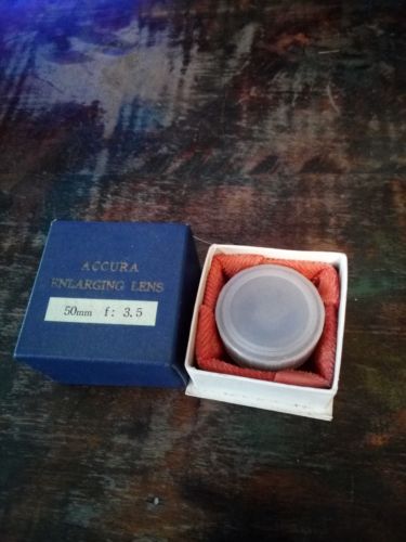 Accura Anstigmat 50MM f3.5 Enlarging Lens In Original Box Made Germany