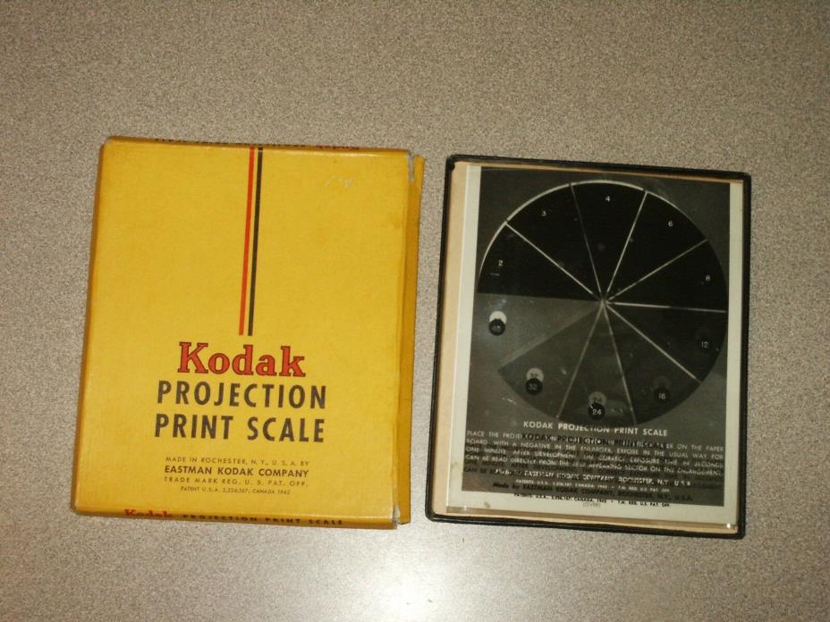 KODAK PROJECTION PRINT SCALE CARD - FREE USA SHIPPING