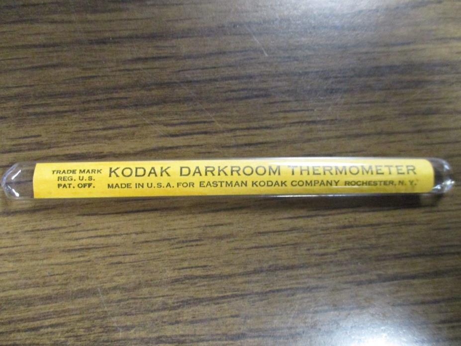 Vintage Glass Kodak Darkroom Thermometer Camera Film Developer