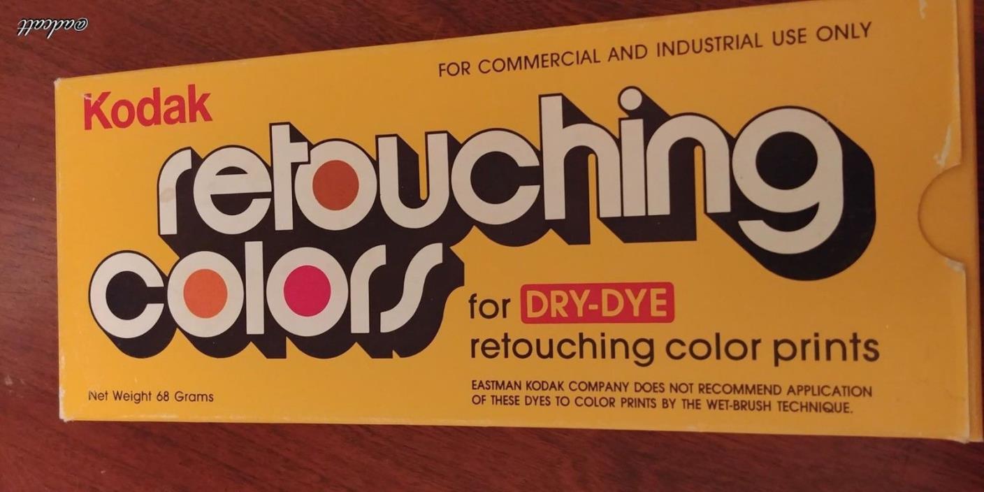 Vintage kodak retouching colours(dry dye)