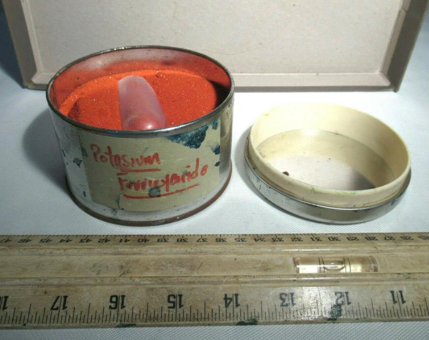 Potassium Ferricyanide approx 14-15 oz 400 Grams in metal tin