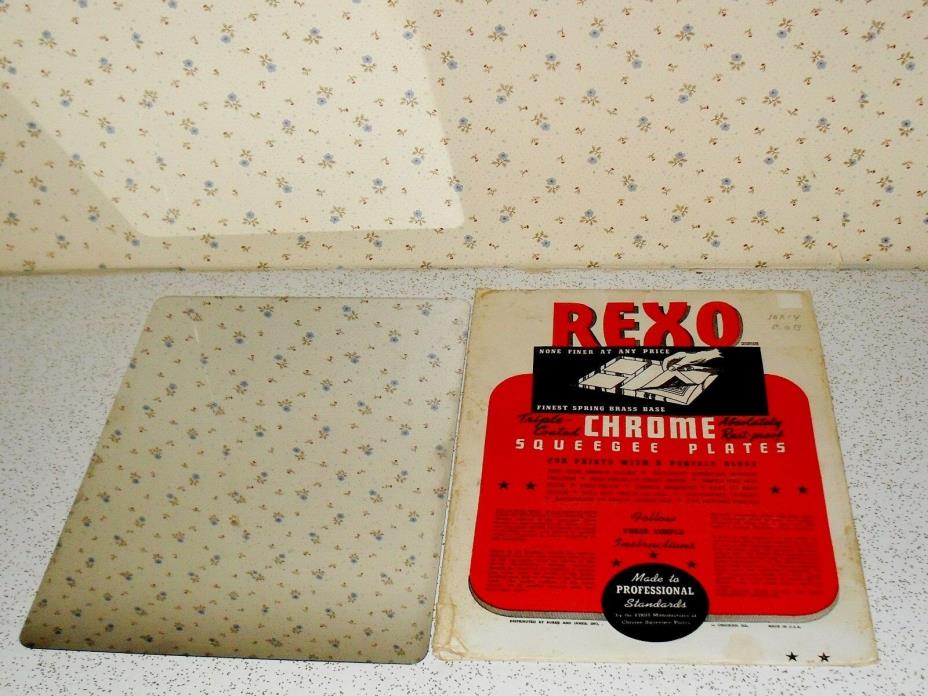 Rexo chrome squeegee plate 10