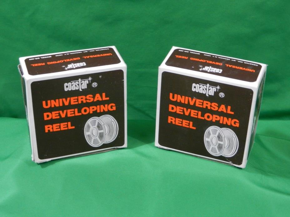 2 COASTAR UNIVERSAL DEVELOPING REEL MODEL DR-300 FILM PHOTOGRAPHY PROCESSING EQU