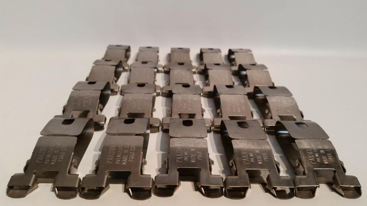 lot of 20 PakoSnap Film hangers Stainless clips for roll film