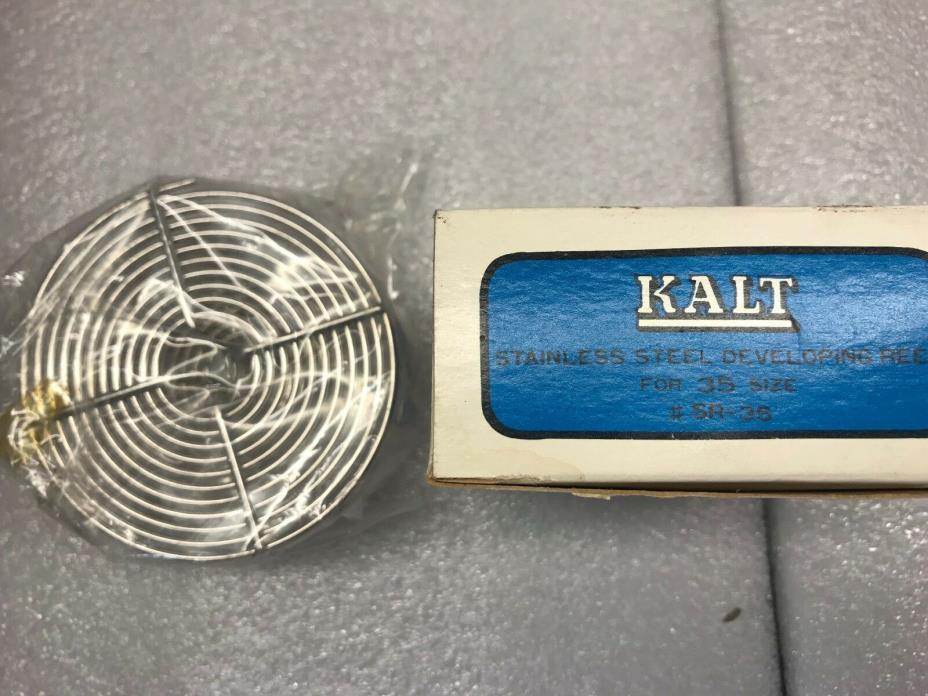Kalt #SR-220 stainless steel film reel for 220 film. NOS