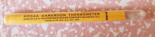 VINTAGE Glass Kodak DarkRoom Thermometer USA Eastman Kodak Company FREE SHIPPING