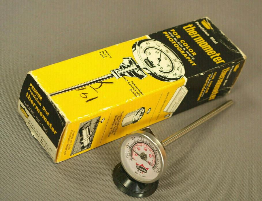 Boxed Precision Dial Thermometer for Photography, 50-120F 10-50C, Accurate