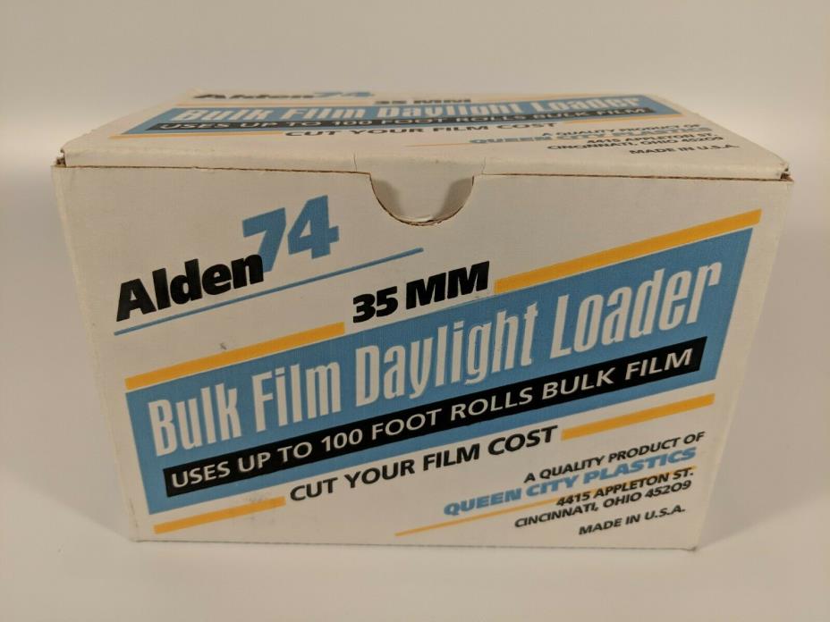 Alden 74 35mm 100 Foot Bulk Film Daylight Loader New in Box with Instructions