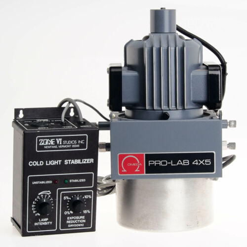 Zone VI Cold Light Stabilizer and Head Set Omega Pro-Lab 4x5 Enlarger 404-818