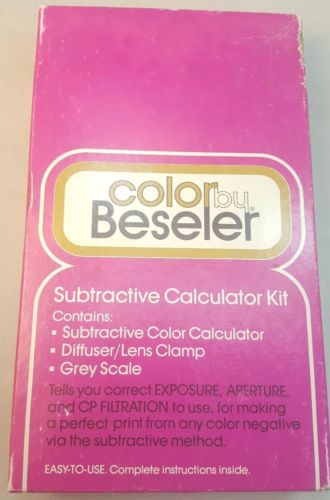 Vintage 1973 Color by Beseler Subtractive Calculator Kit Pre Owned
