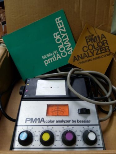 BESELER PM1A COLOR PHOTO DARKROOM ANALYZER w/ manual and operating instructions