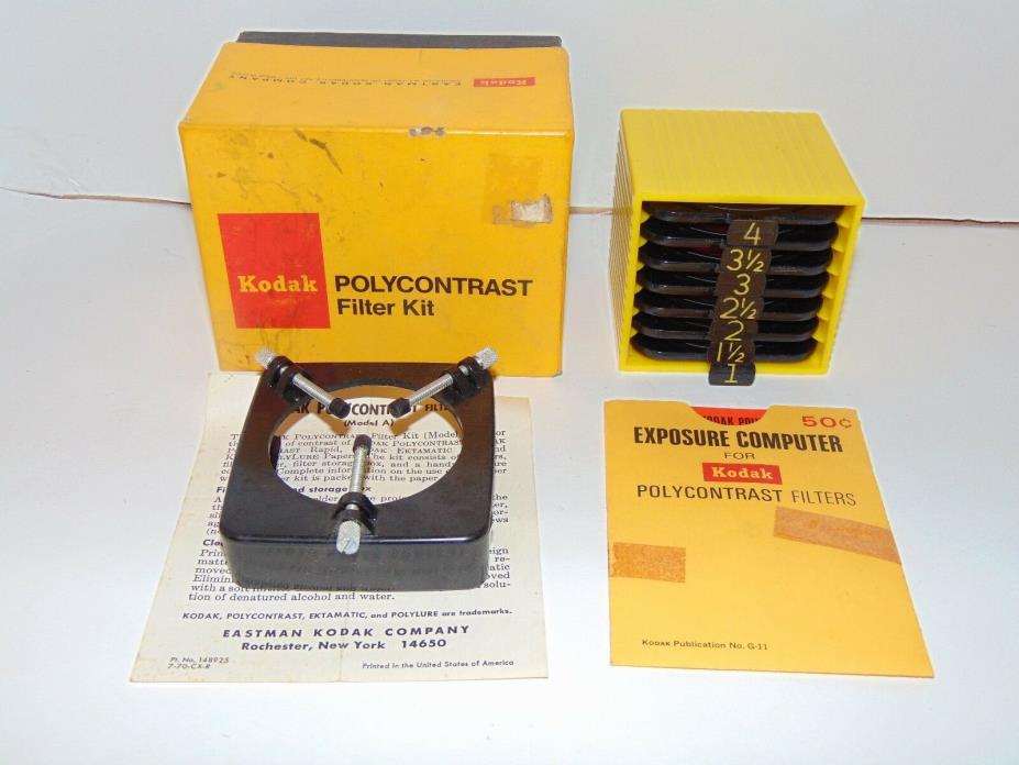 Kodak Polycontrast Filter Kit Model A
