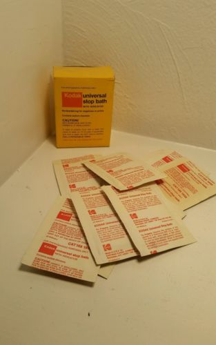 KODAK UNIVERSAL STOP BATH, BOX WITH TEN PACKETS, FOR DISPLAY ONLY