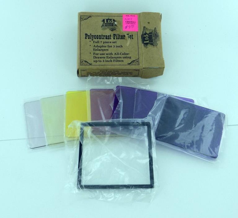 LTD Photographic Accessories Polycontrast Filter Set! FREE SHIPPING!