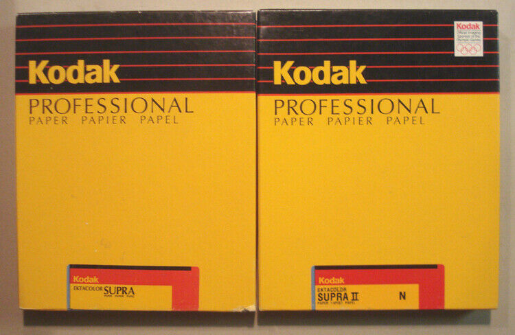 KODAK PROFESSIONAL SEALED Ektacolor Supra 8x10 200 sheets, 2 boxes 8 x 10, F & N