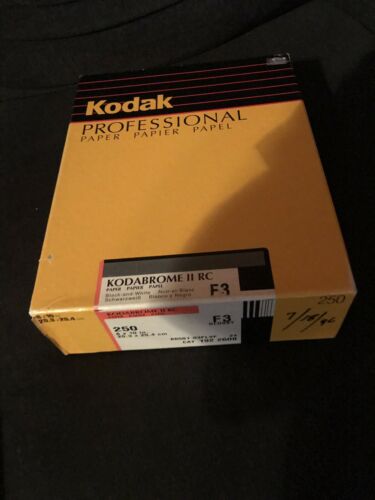 KODAK PHOTOGRAPHIC PAPER F3 KODABROME II RC 8X10 250 SHEETS VINTAGE