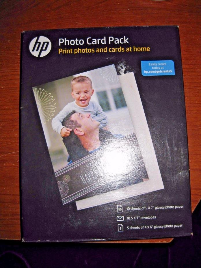 NEW HP Photo Card Pack Print Photos/Cards at Home SF791A