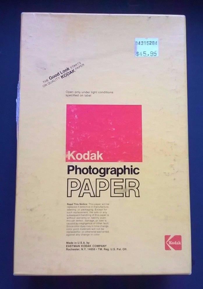 Kodak Photographic Paper Polycontrast rapid II RC F 4 X 5 192 6864 Opened Read