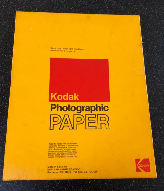 Vintage Kodak Polycontrast Rapid RC 8 x 10 Paper F/MW 100 Sheets NOS