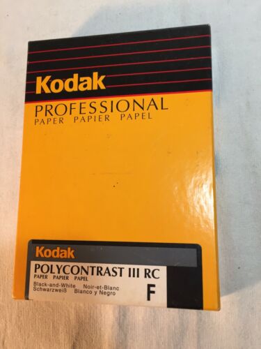 Kodak Polycontrast III RC Professional Paper F Glossy 5x7 100 Sheets Sealed 1996