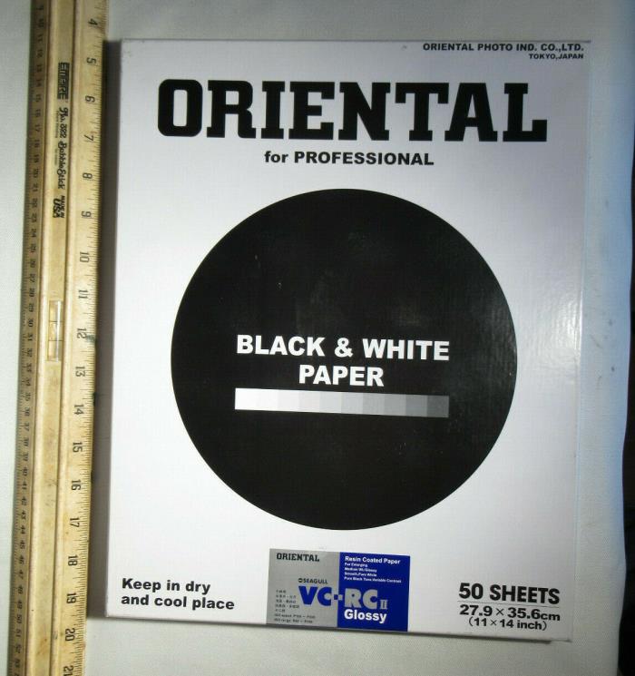 Oriental Seagull Photographic Paper VC RC II Glossy 11 x 14 50 Sheets Sealed Box