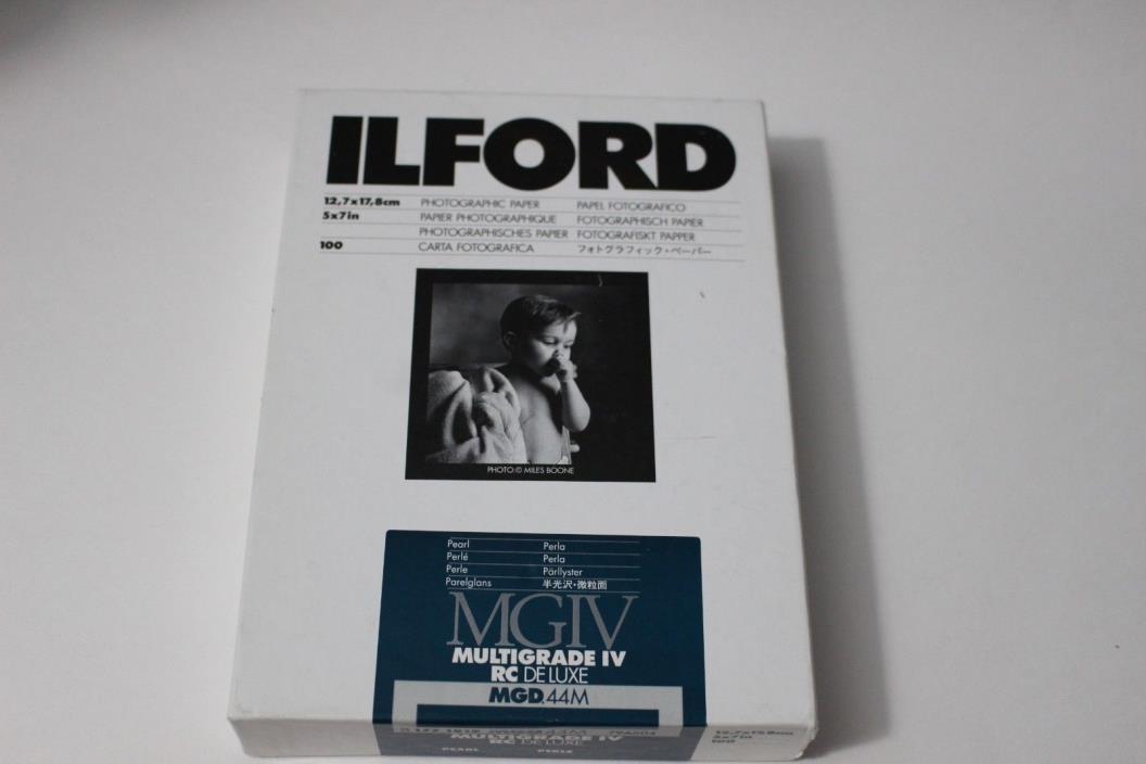 Ilford Multigrade IV RC Deluxe MGD.44M Photographic Paper 100 Sheet 5x7 SEALED