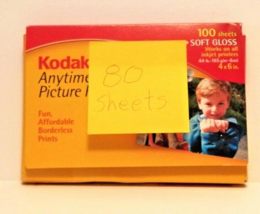 Kodak Anytime Picture Paper Soft Gloss 4 x 6 - 80 Sheets