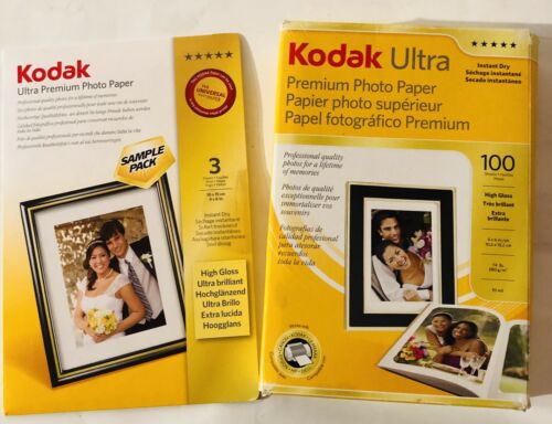 Kodak Ultra Premium Photo Paper, 4 x 6 Inches, High Gloss, Opened 75% Full