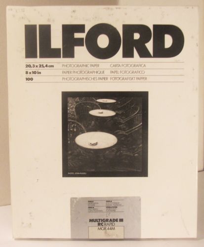 Ilford Multigrade III RC Rapid MGR .44M 8 X 10 Photographic Paper Open Box