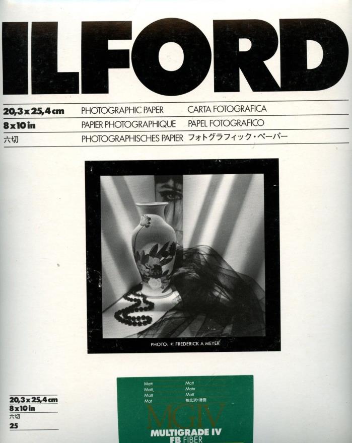 ILFORD Photographic Paper Matt Multigrade IV FB Fiber 8