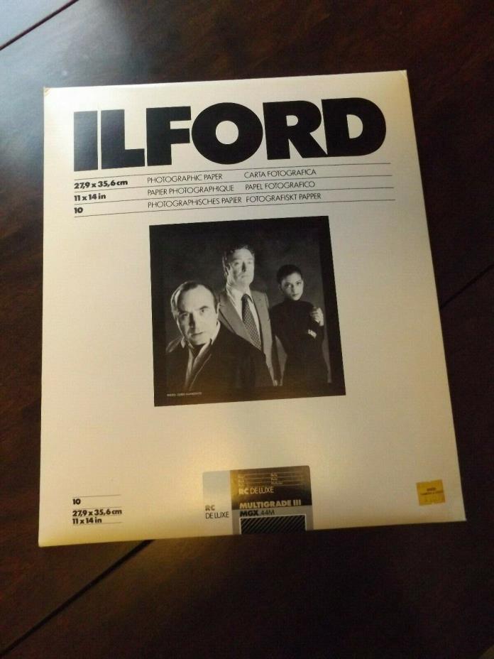 14 LOT Ilford Multigrade III RC Deluxe Photo Paper 11x14, 8 Sheets & 6 Ilfobrom