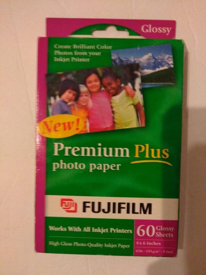 FUJIFILM Premium plus photo paper 60 glossy sheets