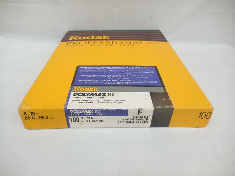Kodak Polymax RC B&W paper Glossy F 8x10