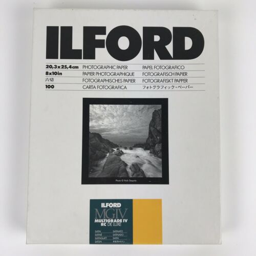 14 Sheets Ilford MGIV Multigrade IV RC De Luxe Satin 8x10 Photo Paper, Pre-owned