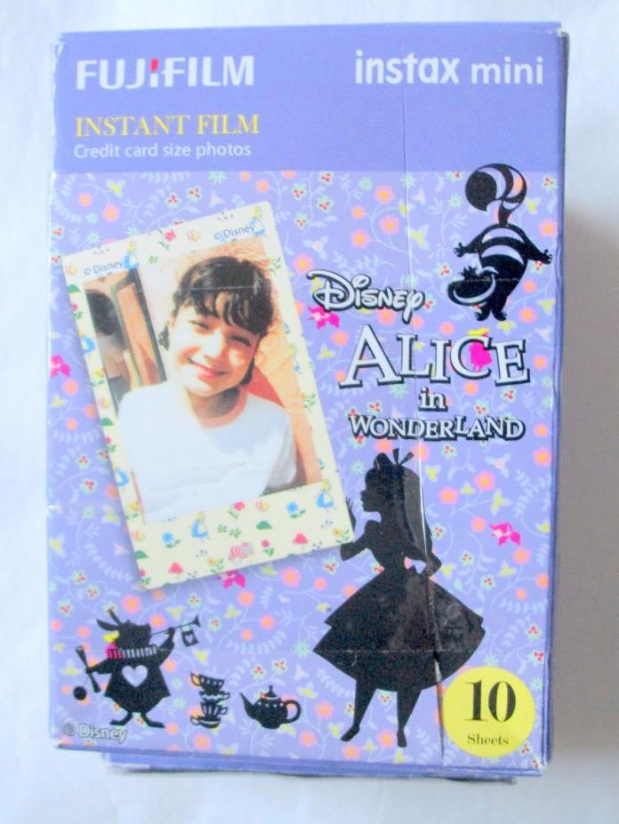 20 - 2 pack Disney Alice in Wonderland Fuji Instax Mini Film Fujifilm Camera