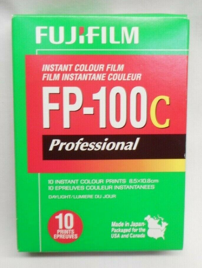 FujiFilm FP-100C Instant Color Film - Professional - 10 Prints - Expired