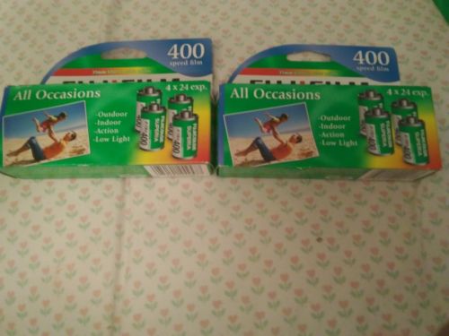 2-Fuji Superia X-TRA ISO 400 35mm Film 4-24 Ct Ea Expiration 4/19&5/19