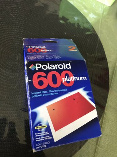 Polaroid 600 Platinum Instant Film 2 Pack EXP 12/01 20 Photos Sealed