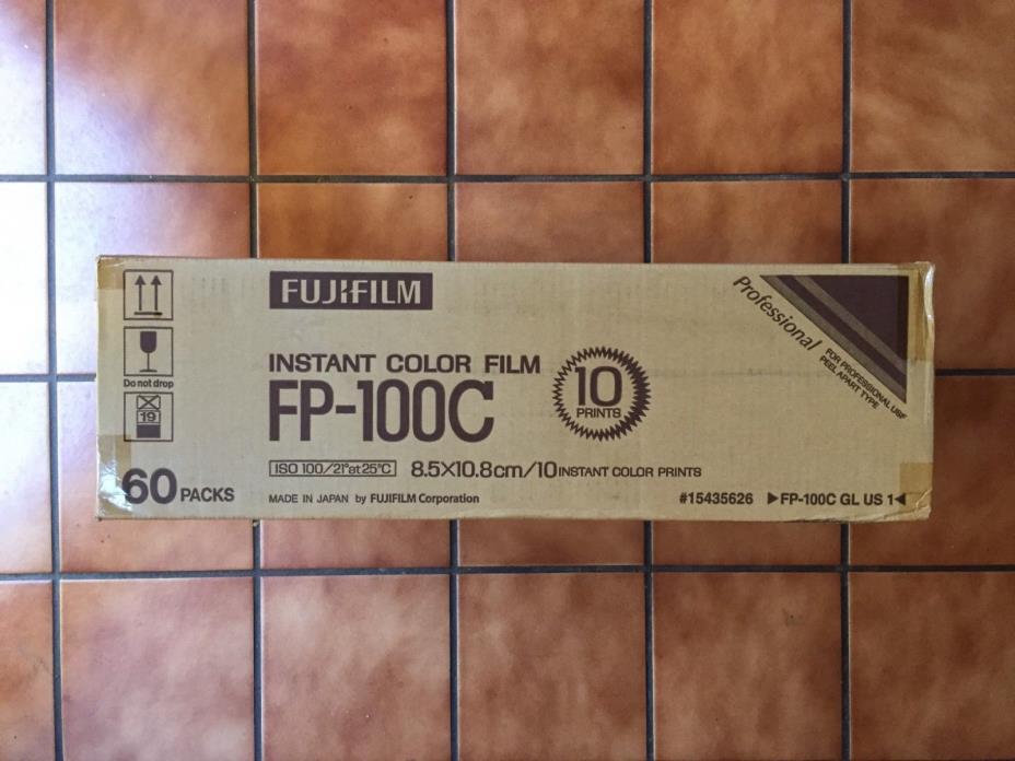 Fuji FP-100C Instant Film Fujifilm 60 packs Polaroid exp 08/18 FULL CASE!