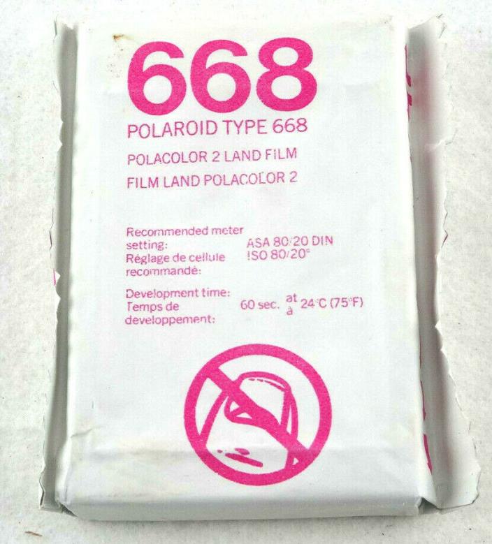 Vintage Polaroid Polacolor Type 668 Film Exp. Date: 5/1984 Sealed Free Shipping