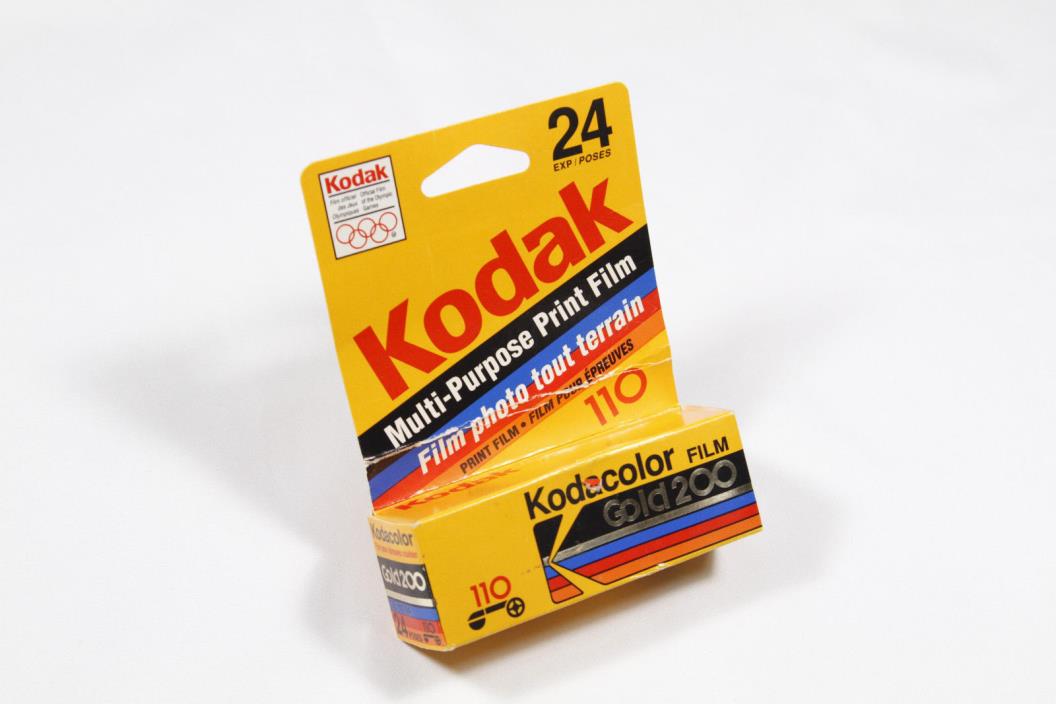 KODAK 110 Film Roll Kodacolor Gold 200 Expired 1993 Sealed Box Retro Lomo Style