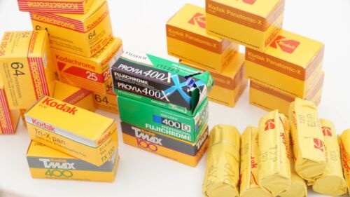 24 Rolls! Mixed Bag Of Refrigerated 35mm & 120 Medium Format Expired Films