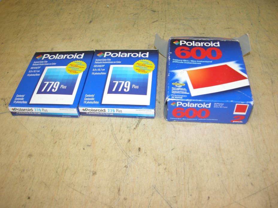 POLAROID 779 Plus/600 Instant Film  4 packs  =40 Films, Expiration 01/05 & 12/03