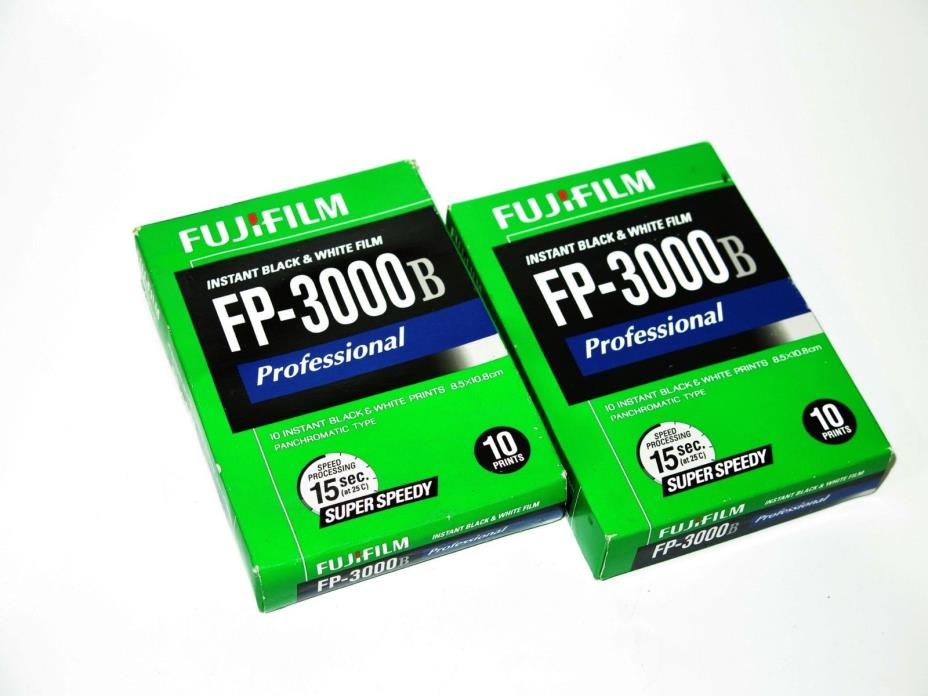 FUJIFILM FP-3000B Professional Instant Black and White Expired Date 08/2016