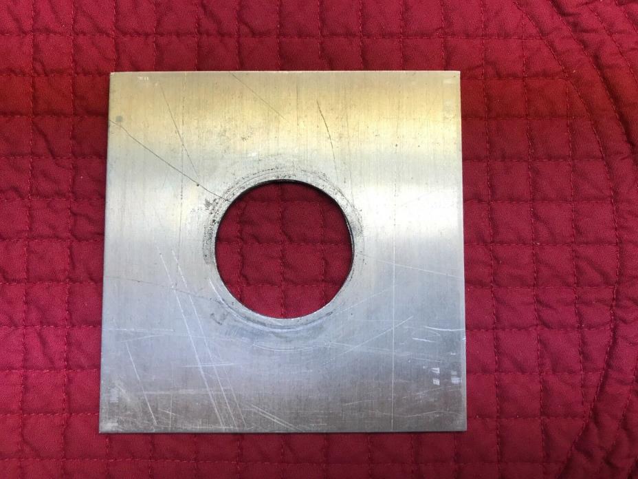 4x4 inch Lens Board maybe Copal #1 made from aluminum (1.5