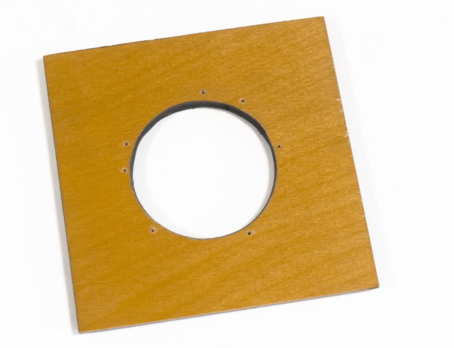 4 11/16 x 4 11/16 inch (120x120mm) Lens Board with a 57mm Opening