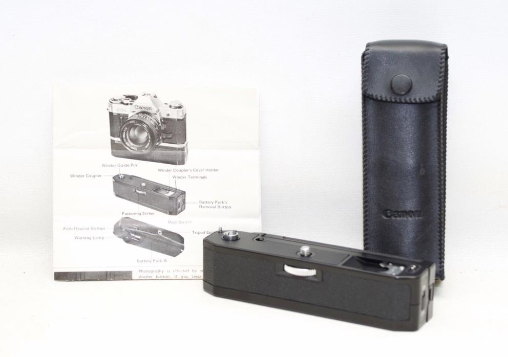 Canon Power Winder A  for Canon  A-1, AE-1, AT-1 And AV-1 Case & Instruction