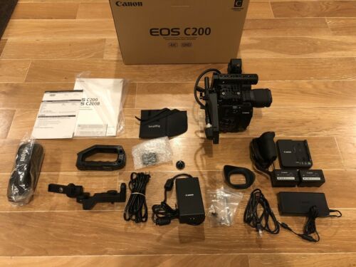 Canon EOS C200 Cinema camera Ef Mount Mint W/ Extra Battery + More